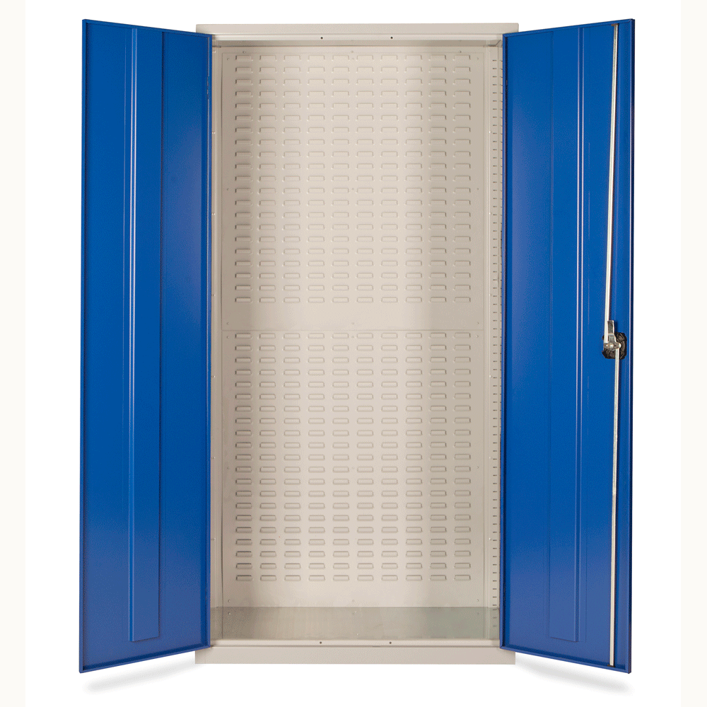 Small Parts Storage Cupboard with Louvre Panel - 1830H x 915W x 457D 