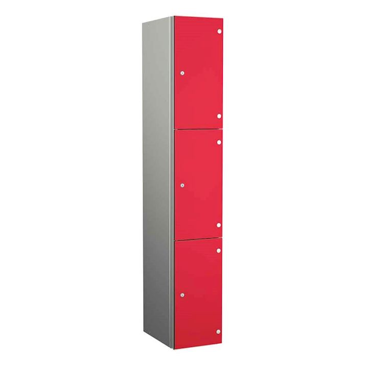 Aluminium Lockers - Zenbox 3 Door 1800H
