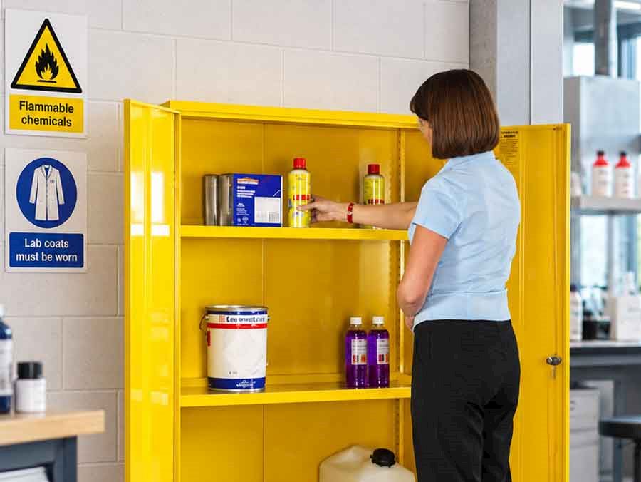 How colour coded dangerous cabinets can make your workplace safer