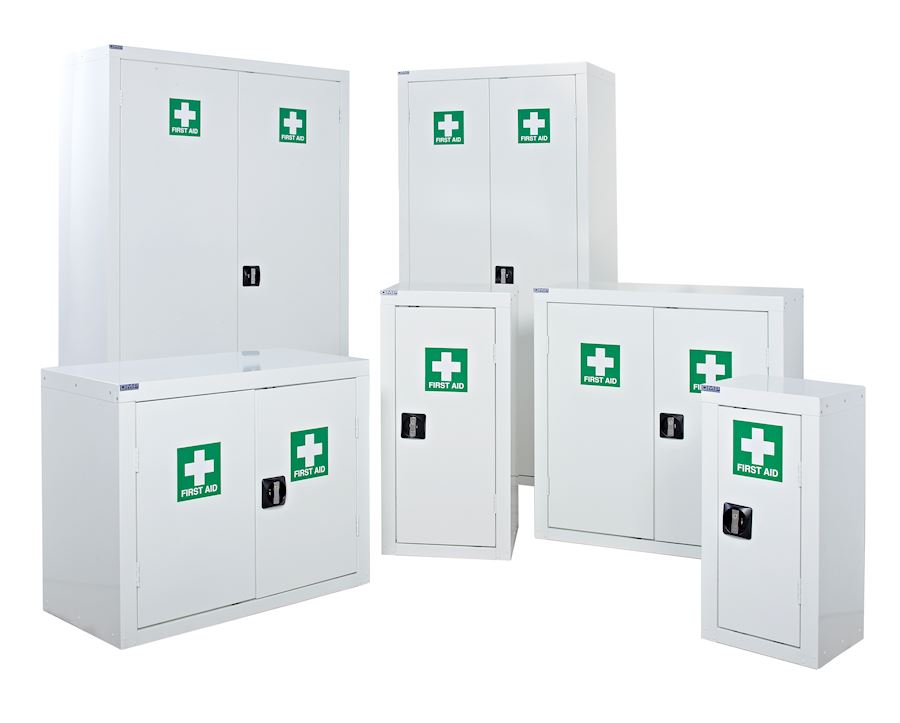 The mere sight of a first aid cabinet can help staff do their job better