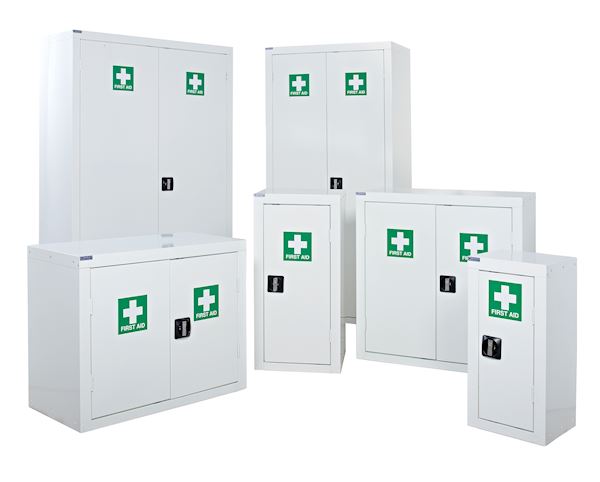 The mere sight of a first aid cabinet can help staff do their job better