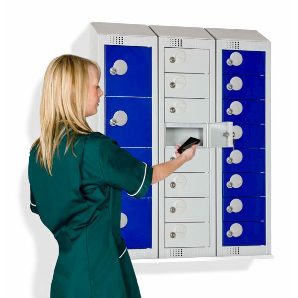 Small lockers for mobile phones: Keep phones safe in work, learning or exercise environments