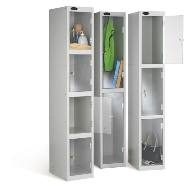 Clear vision lockers are the answer for security-conscious environments