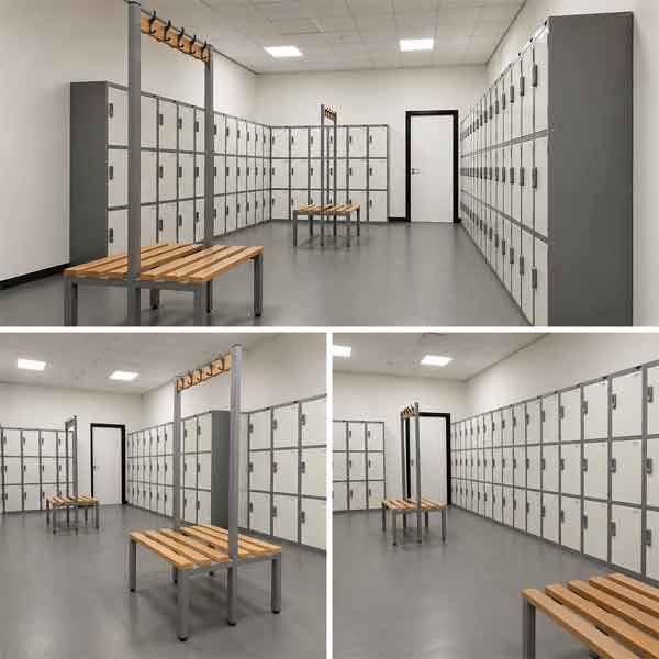 Staff Lockers with Digital Combination Locks for a Confidential Refurbishment Project