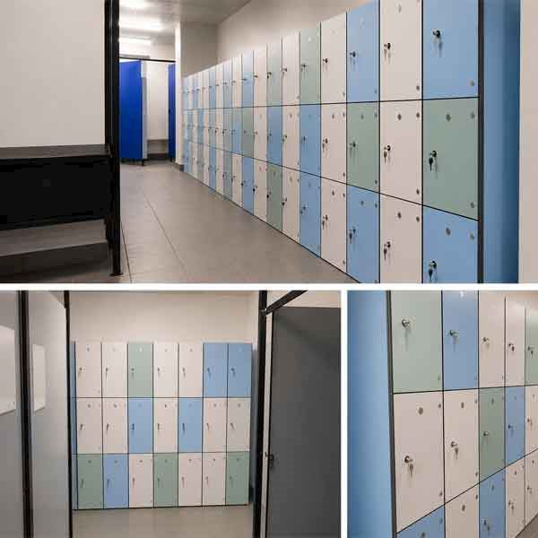 Zenbox Laminate Lockers for a College Sports Centre in Oxfordshire