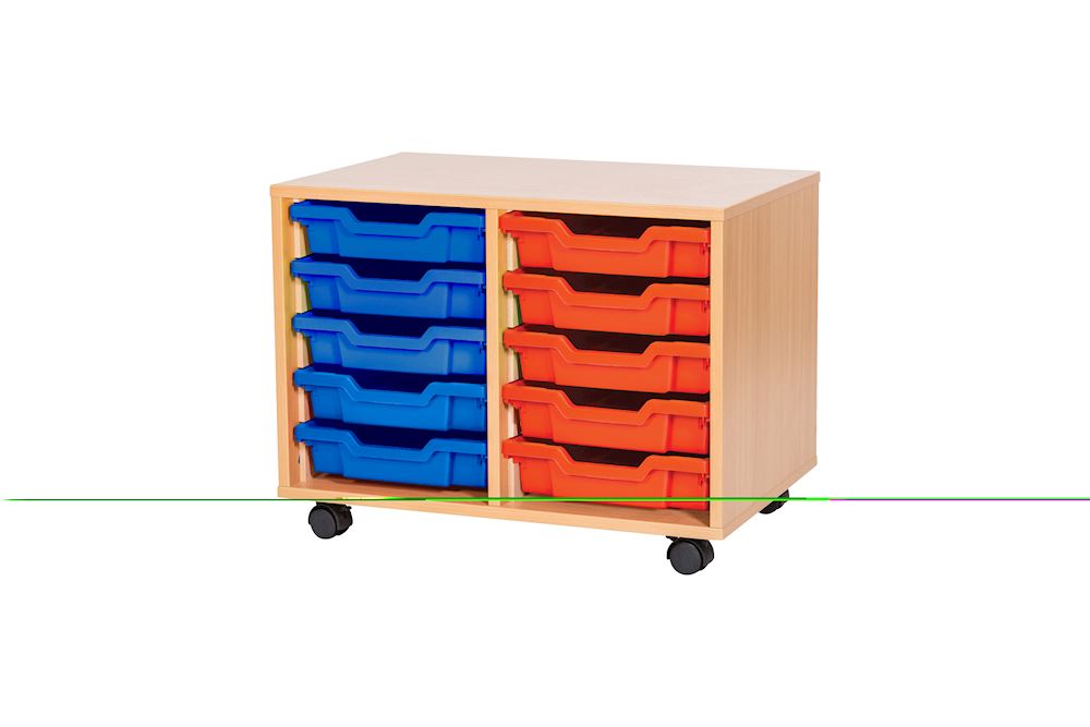 Premium 10 Tray Classroom Storage Cupboard 690W