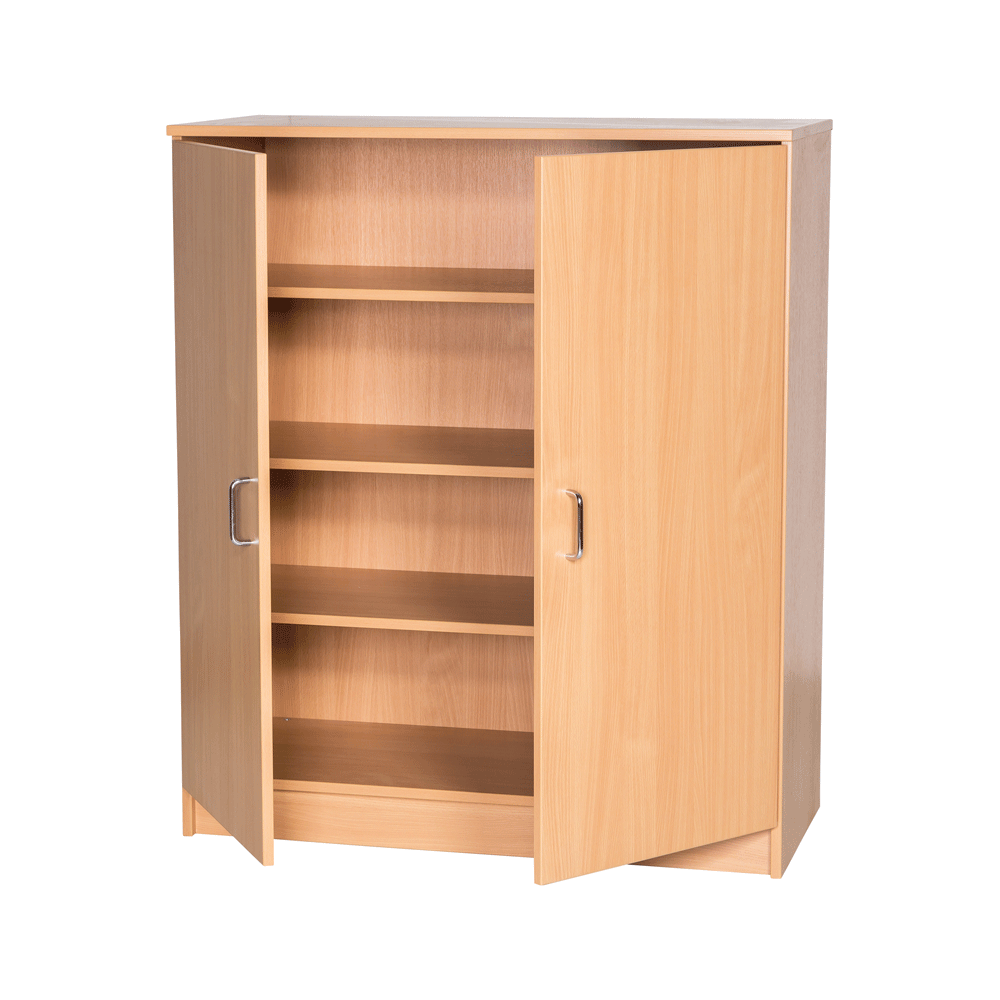 Solid Wood MDF Cupboard - 1200H x 1000W x 480D