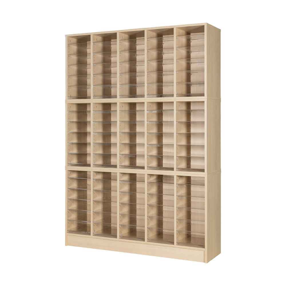 Wooden Pigeonhole Unit with 90 Spaces 1930H x 1362W x 375D