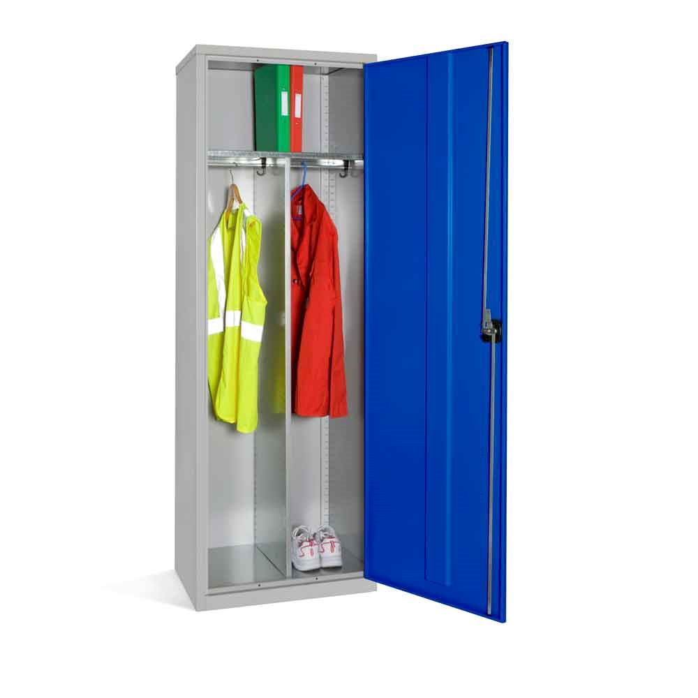 Wide Clothing Locker with Central Divider 1830H x 610W x 457D By Elite