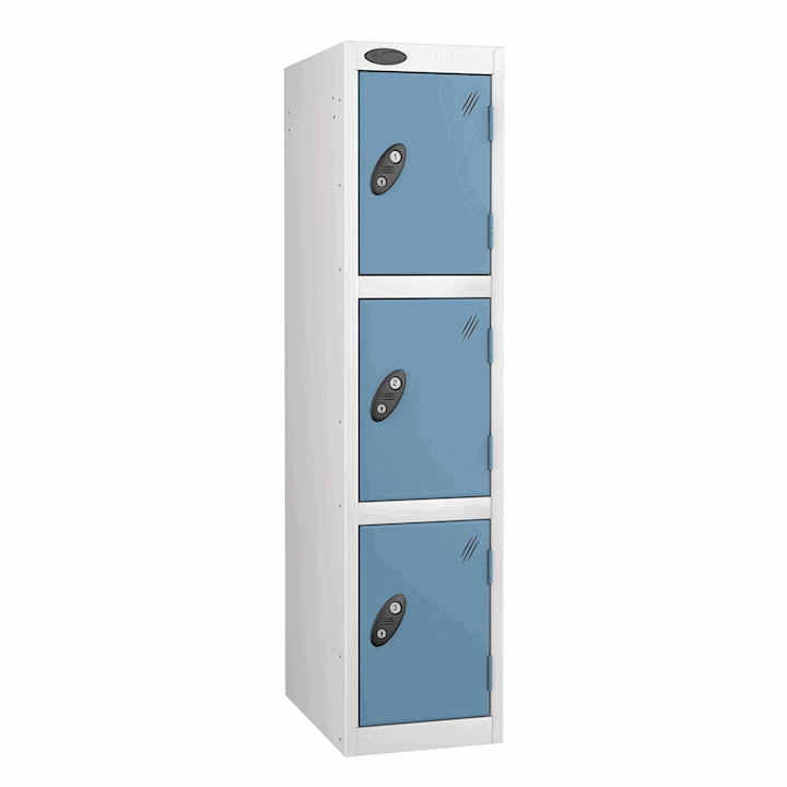 Probe Imperial Metal Education Locker - Mid Height 3 Door 