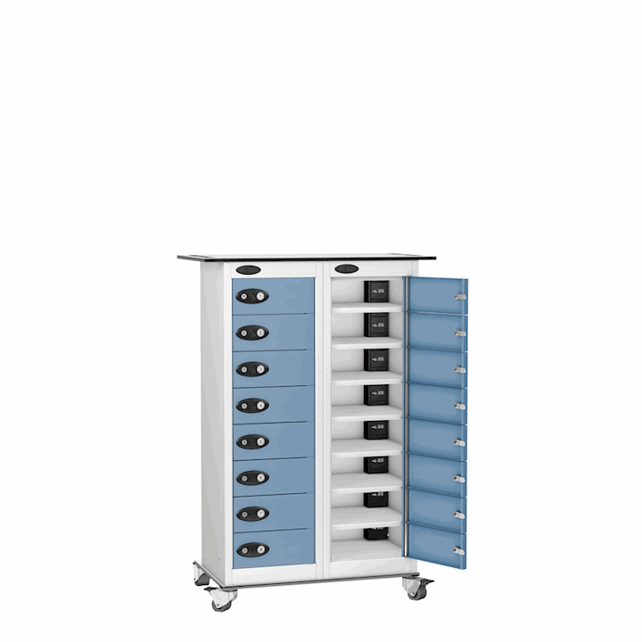Powerbox by Probe 16 Compartment Tablet Trolley