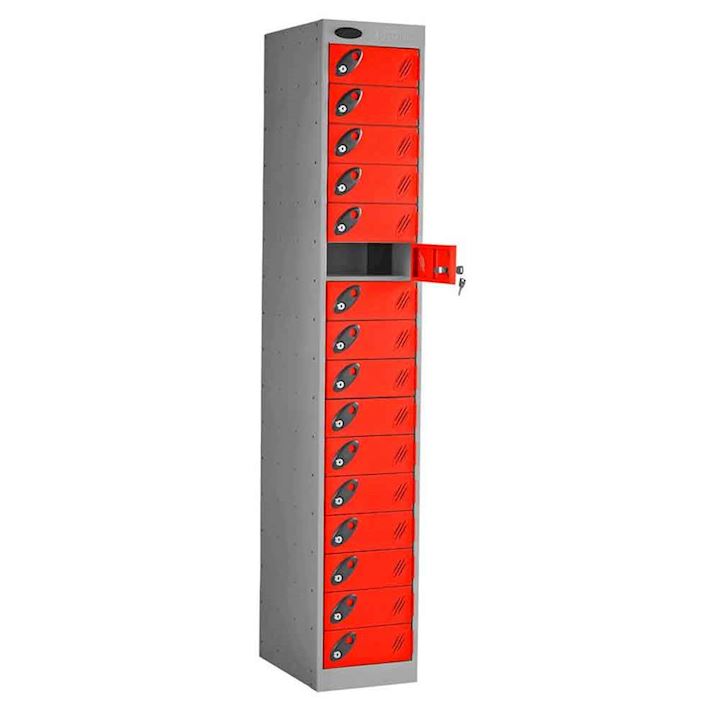Probe Powerbox Metal Laptop Locker - Charge & Store - Tall 16 Door 