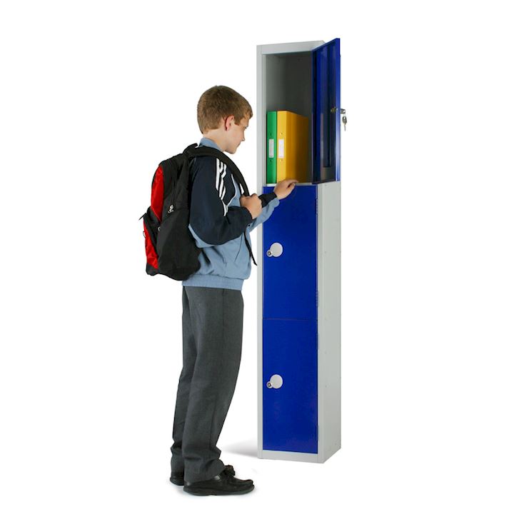 Elite Metal School KS2 Locker - Tall 3 Door
