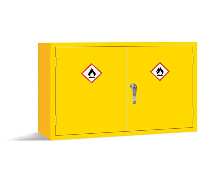 Elite Yellow Dangerous Substance Wall Cabinet