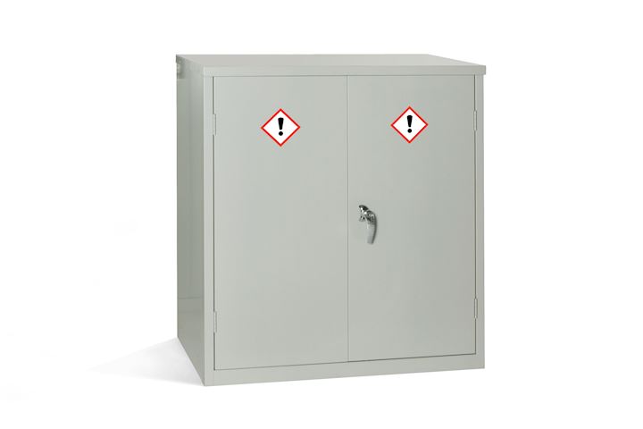 Elite Grey Medium Height COSHH Cabinet 30 Ltr with 1 Shelf 