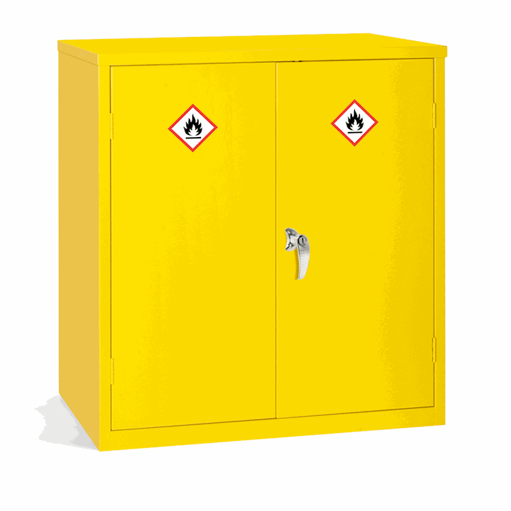 Tidyard Metal Locker Office Cabinet Cupboard File Storage Cabinets Lockable with 4 Doors 2 Drawers 90x40x180 cm 