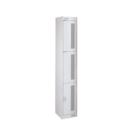 Link Metal Perforated Door Locker - 3 Door 