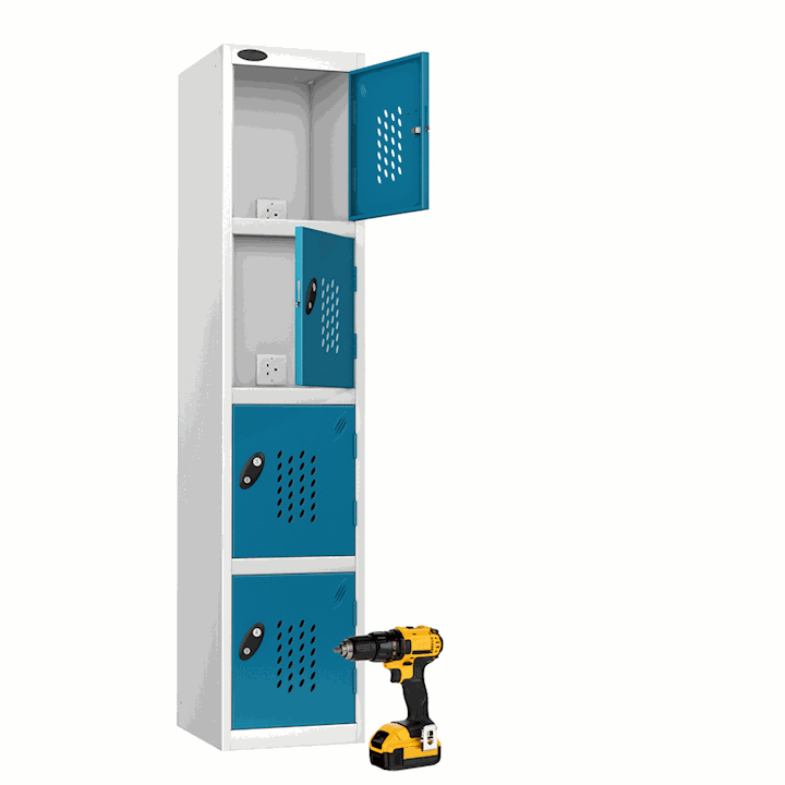Four Door Charging Tool Locker 1780H x 380W x 460D By Probe
