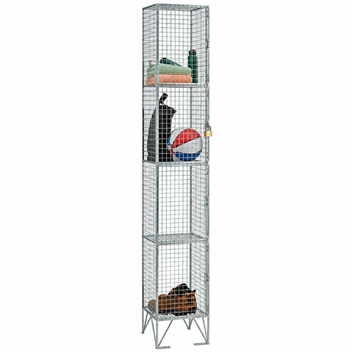 Wire Mesh Four Door Locker 198cm