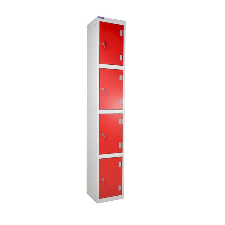 QMP Laminate Inset Door Locker - Tall 4 Door 