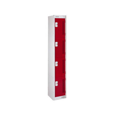 Link Metal Perforated Door Locker - 4 Door 