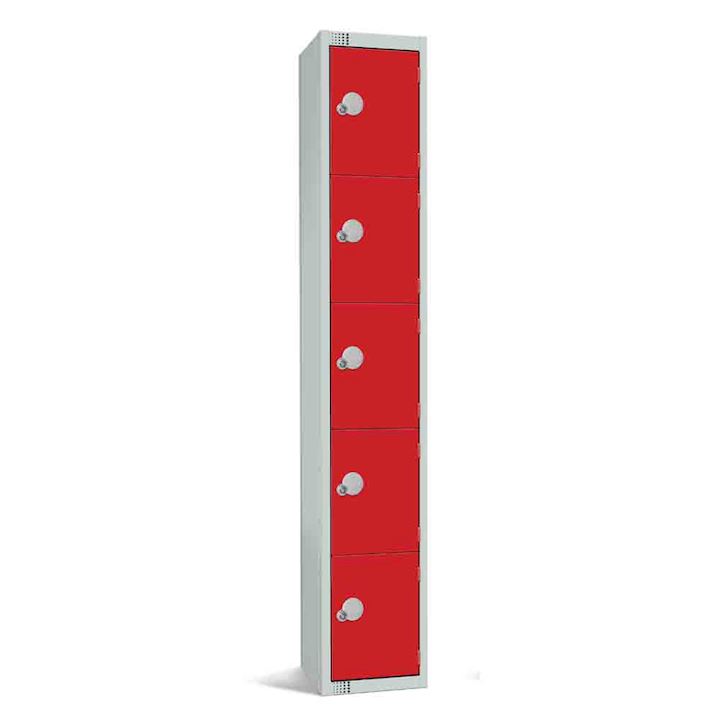 Elite Metal £1 Coin Return Locker - Tall 5 Door