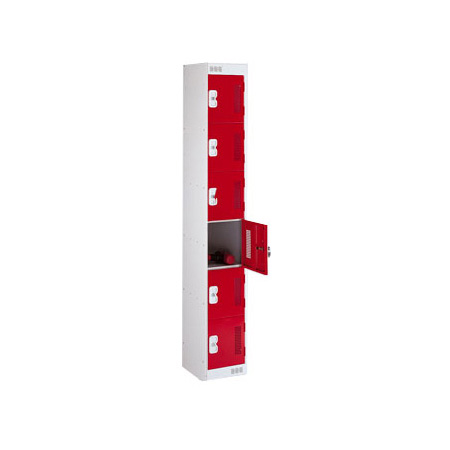 Link Metal Perforated Door Locker - 6 Door 