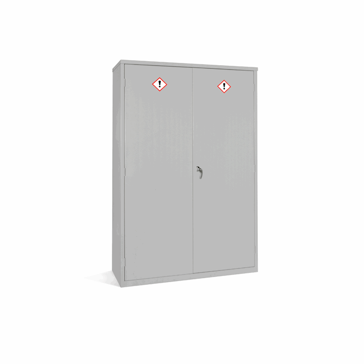 Elite Grey Wide COSHH Cabinet With 3 Shelves 