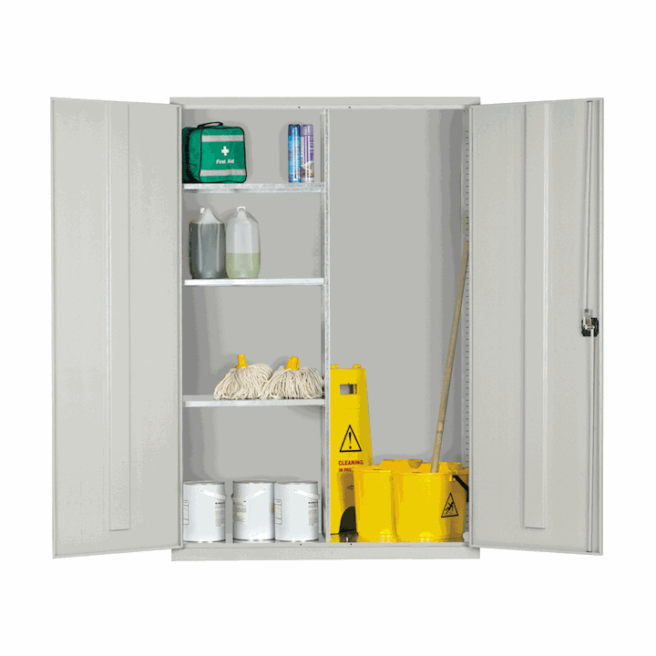Elite Extra Wide Metal Janitorial Cupboard 