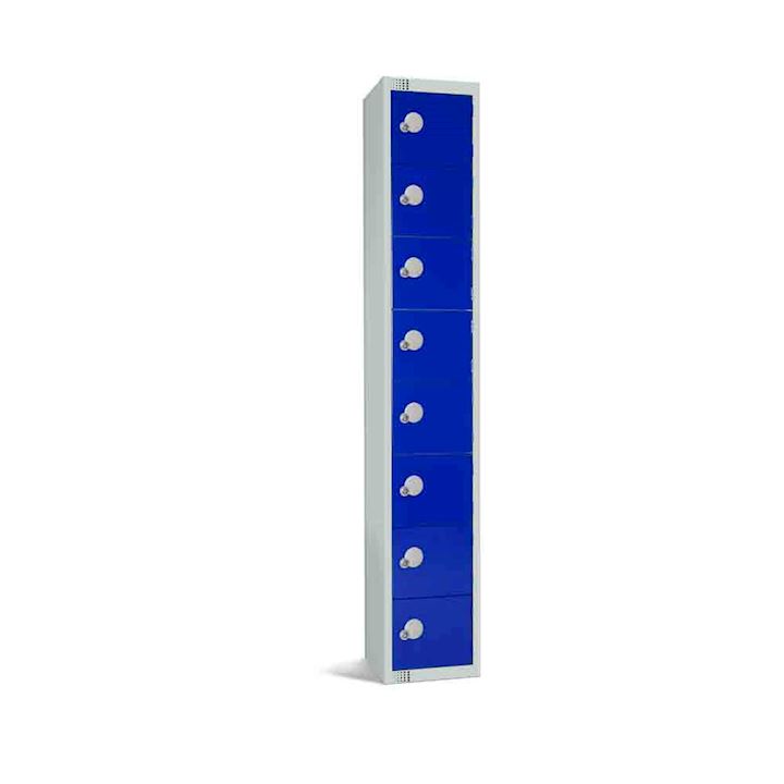 Elite Metal £1 Coin Return Locker - Tall 8 Door
