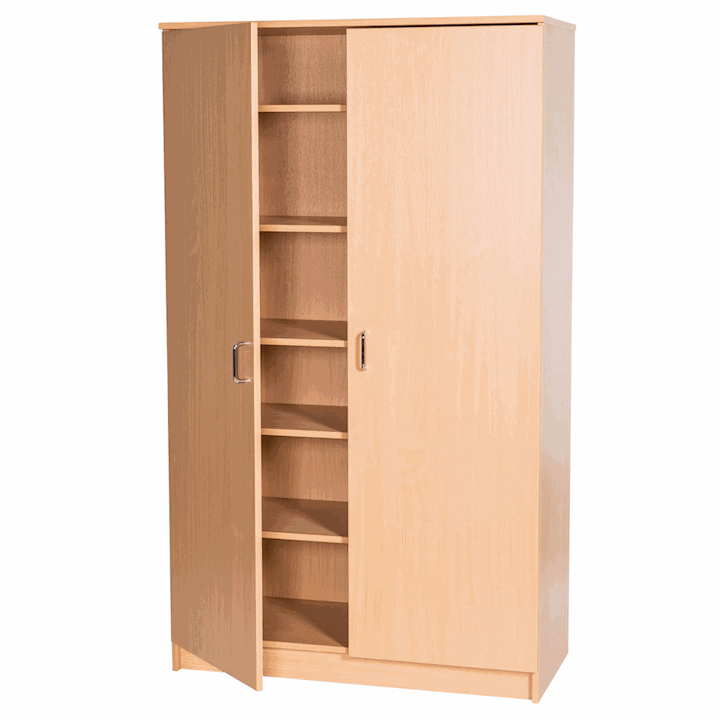 Wooden MDF Cupboard - Large Double Door