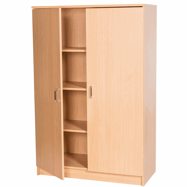 Solid Wood MDF Cupboard - 1500H x 1000W x 480D