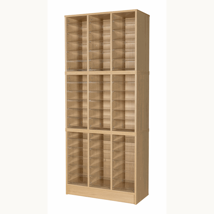 Wooden 54 Compartment Unit