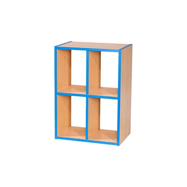 Wooden School Cubbyhole Unit 4 Compartment