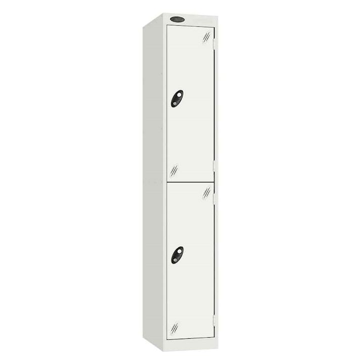 Probe White Metric Metal 2 Door Locker  