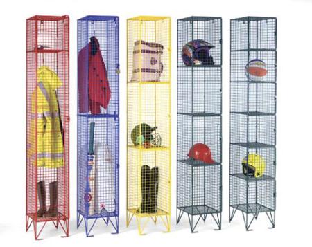 Wire Mesh Five Door Locker 