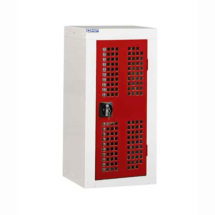 QMP Perforated Metal Cupboard - Single Shelf