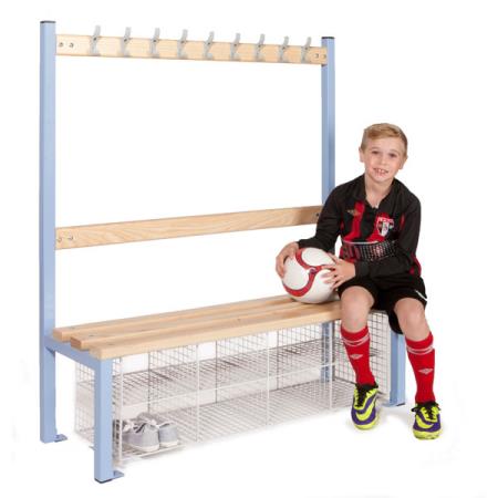 Elite School Cloakroom Single Sided Island Seat - Medium 