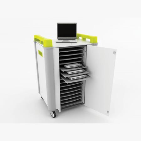 LapCabby Laminate Laptop Trolley - Store & Charge 16 Devices