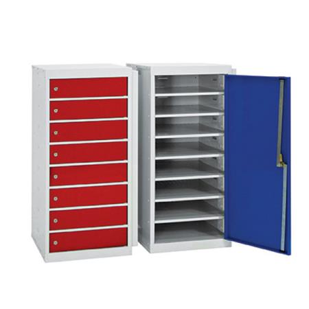 QMP Metal Laptop Storage Locker - Low 8 Door