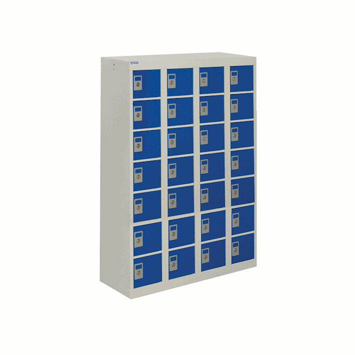 QMP Quick Delivery Low 28 Door Metal Personal Effects Locker 