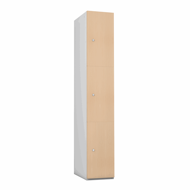 Probe Wooden Timberbox Locker - Tall 3 Door 