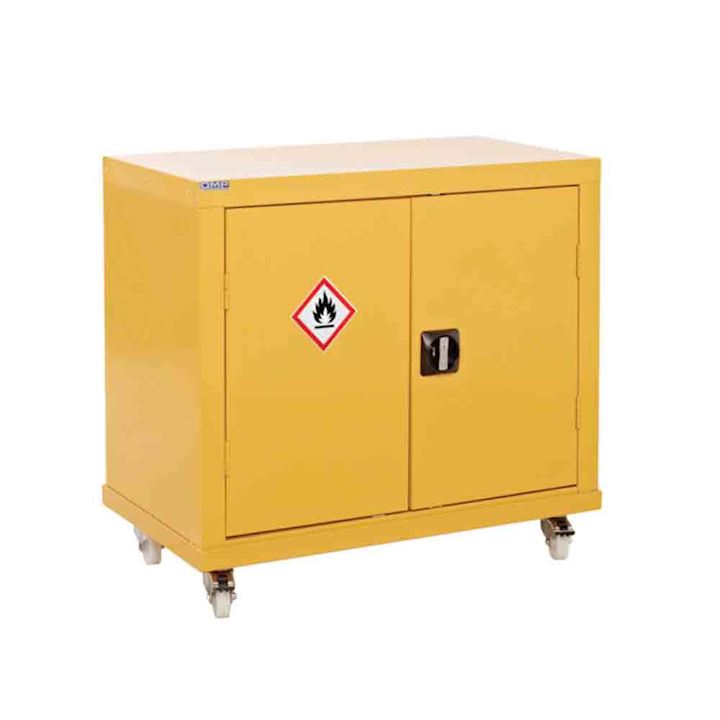 QMP Metal Mobile Yellow Cossh Cabinet - Small 