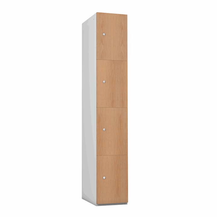 Timber Effect Four Door Locker