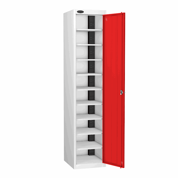 Powerbox by Probe 1 Door, 10 Compartment Tablet Locker