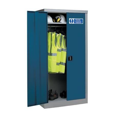 QMP Metal PPE Clothing Cupboard - Large Double Door