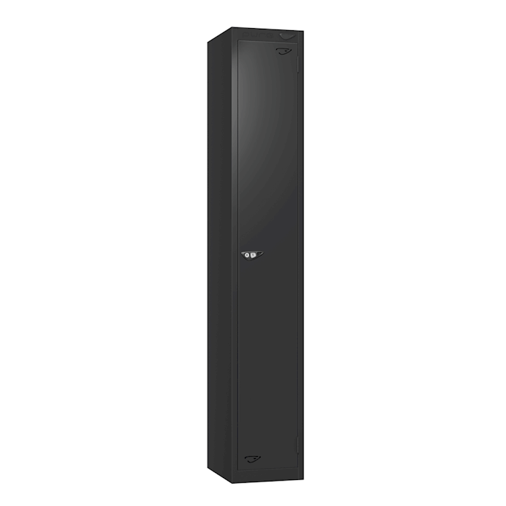 Pure Black Metal 1 Door Locker