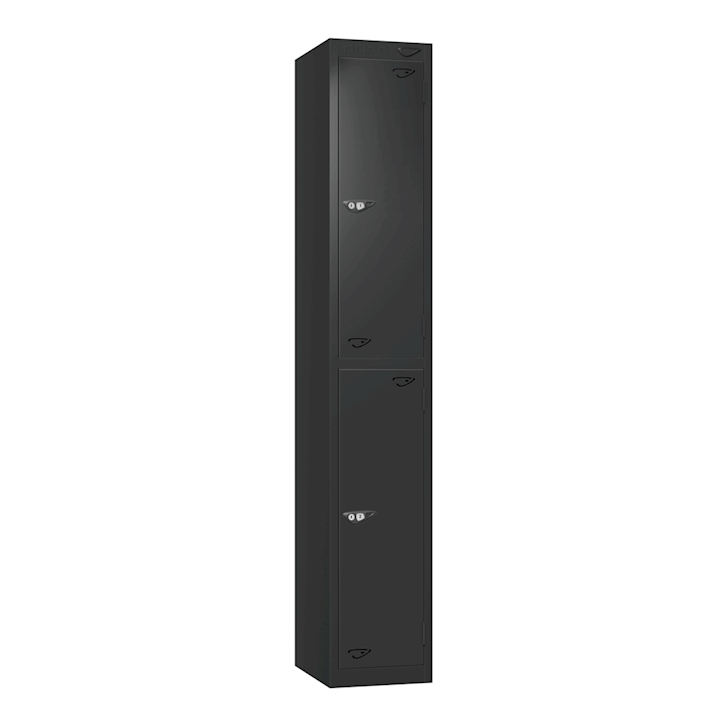 Pure Black Metal 2 Door Locker