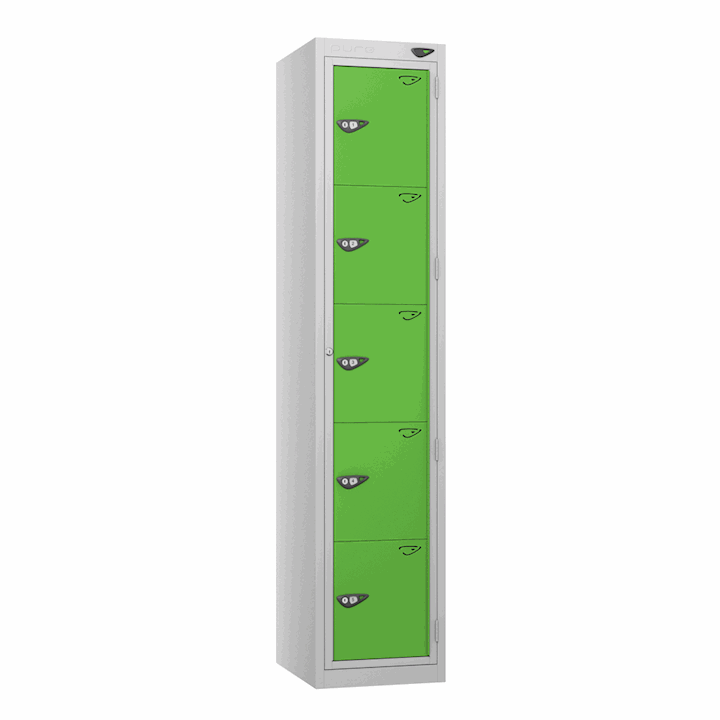 Pure Metal Garment Dispenser Locker - Tall 5 Door 