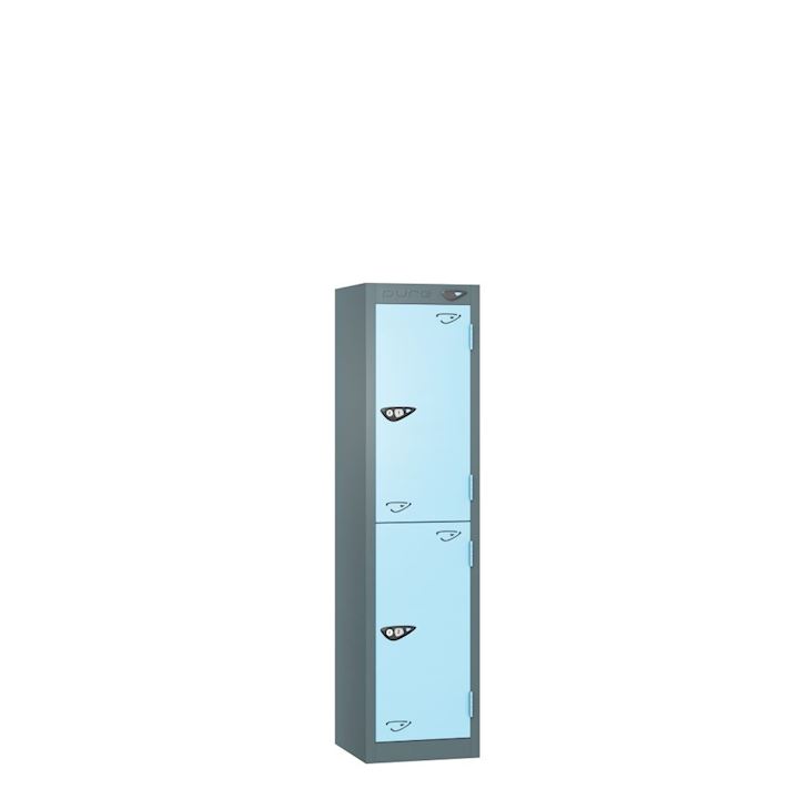 Pure Metal School Locker - 2 Door Low Height 